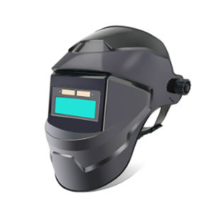 ⭐Dengan Lampu⭐Helm Las Otomatis Auto Darkening Solar Welding Helmet Kacamata View Besar Warna Benar Untuk Cut Terang Dengan Senter Auto Darkening Solar Welding Helmet