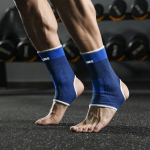 VBOSI 1Pair Breathable Knitted Ankle Support Brace Compression Socks Men Women Elastic Injury Prevention for Running Gym Sports