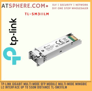 TP-LINK Tplink Gigabit Multi Mode Fiber SFP Module MiniGBIC LC Interface Slot Up to 550m 550 Meter Distance SM311LM