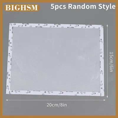 BIGHSM 5Pcs Perler Hạt Tấm Ủi Không Mùi Chịu Nhiệt Baking Vải Cho Cầu Chì Hạt & Pastry Baking