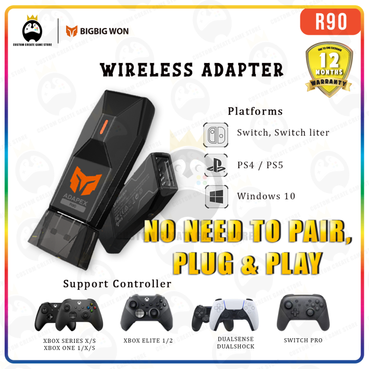 BIGBIG WON R90 Controller Adapter For Switch/PS4/PS5/Windows 10