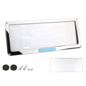 License Plate Frame LTO Metal Chrome License Plate Frames Universal Car License LTO Plate Covers Car Plate with Acrylic Cover Car Plate Holder