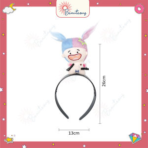 Bando Boneka Karakter Trolls 3D Bandana Monster Lucu Unik Warna Warni