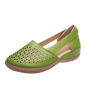 [Free Shipping] New WomenS Sandals With Hollow Design Solid Color Casual Everyday Sandals Hollow Wedge Heels Plus Size WomenS Shoes