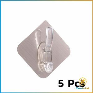 TookJai ตะขอเสื้อผ้า ตะของาช้าง ตะขอแขวนเสื้อ  ตะขอกาวเหนียว hook up