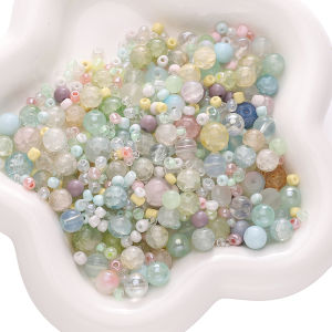 30Grams/Bag 3-12mm Multicolor Glass Mixed Beads for DIY Necklace Bracelet Earring Jewelry Making