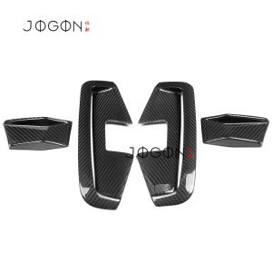 mv1 4Pcs For BMW 4 Series G22 G23 M Sport 2021-2025 Dry Carbon Exterior Car Front Bumper Side Air Vent Cover Trim Accessories R6Q3P