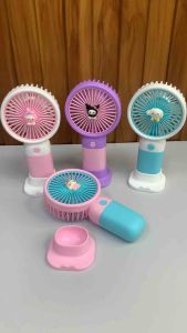 MF014 Kitty & Friends Handheld Fan Rechargeable Portable Fan Phone Holder