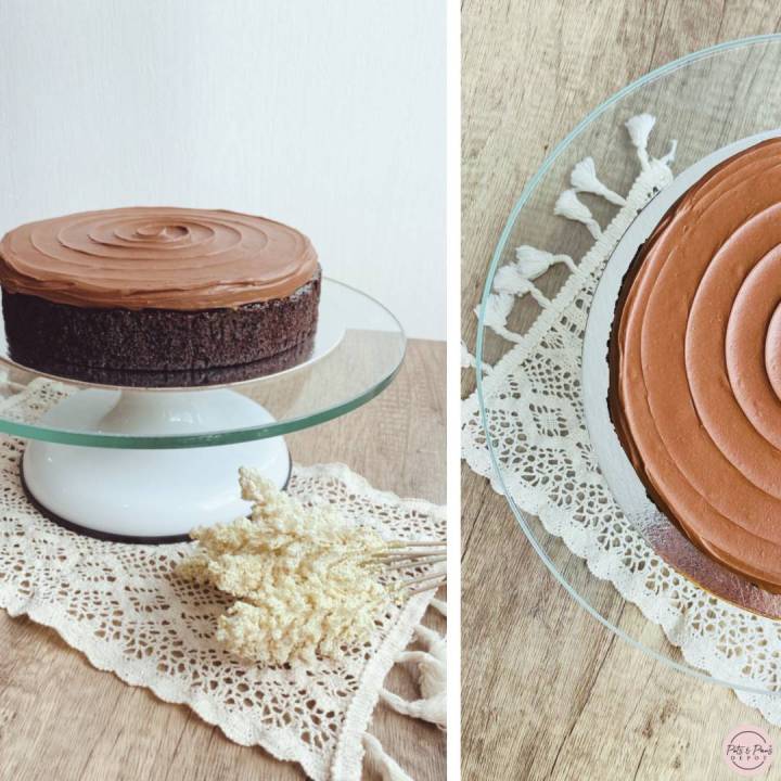 Glass Cake Turntable Stand (360 rotatable) 360 Degree Rotatable