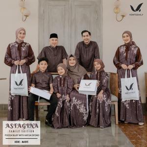 BAJU FAMILY KELUARGA SARIMBIT ASTAGINA COUPLE By VENTE | BAJU LEBARAN KELUARGA | GAMIS KEMEJA PASANGAN SUAMI ISTRI | PAKAIAN ANAK PEREMPUAN DAN KURTA KOKO ANAK LAKI LAKI