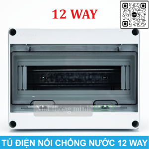 Tủ điện 2 WAY 3 WAY 5 WAY 8 WAY 12 WAY 15 WAY 18 WAY 24 WAY chống nước chống bụi – Tủ điện lắp nổi Tủ điện nhựa (ETEK)