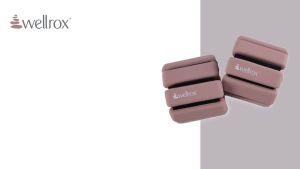 Wellrox สร้อยข้อมือถ่วงน้ำหนัก – น้ำหนักข้อเท้าและข้อมือปรับได้สำหรับผู้ชายและผู้หญิง – ชุดน้ำหนักข้อเท้า 2 ปอนด์ ( น้ำหนักข้อมือแต่ละอัน 1 ปอนด์ ) สำหรับพิลาทิส 、 โยคะ 、 สายรัดแขนถ่วงน้ำหนักสำหรับวิ่งและเดิน