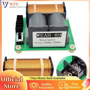 High-Power Subwoofer Crossover for AV Receivers with Adjustable Frequency Divider for Home Theater Systems