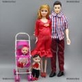 (BARBIE KELUARGA) SATU SET BARBIE KELUARGA. 