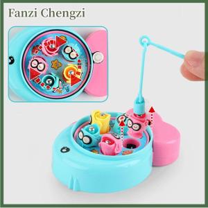 Fanzi Portable Board Game Mini Fishing Toy Clock Work Power Fish Rod Interactive Toy
