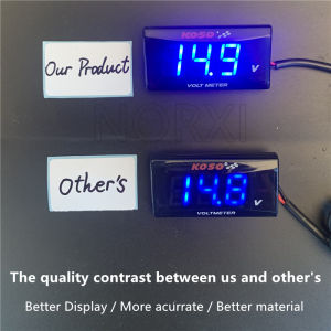 KOSO โวลต์มิเตอร์อเนกประสงค์โวลต์มิเตอร์ LED ดิจิตอลโวลต์มิเตอร์ไฟฟ้ากันน้ำได้สูง
