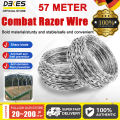 DEKES 57 METER | Razor Wire/Combat Wire/Military Barbed Wire/Security Wire Heavy Duty Rolls. 