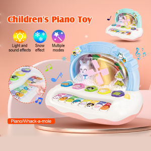 Baby toy Children Rotating Music Piano with Light Sound Educational Toys Kids Gift Musical Instrument Toy Educational Toys for Kids