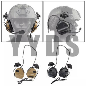 Tactical Headset with Helmet Rail Adapter Outdoor activities communication headset earmuf