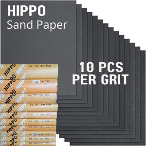 EMJ Hippo Waterproof Sand paper Grit 36-3000 LIHA 10pcs wood and metal Waterproof Wet & dry abrasive