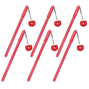 6Pcs Món Tráng Miệng Mặt Dây Chuyền Bút mực nước 1.0Mm Tip Cho Phụ Nữ Cô Gái viết cho sinh viên Nhật Bản Vẽ Văn Phòng Trường dụng cụ viết