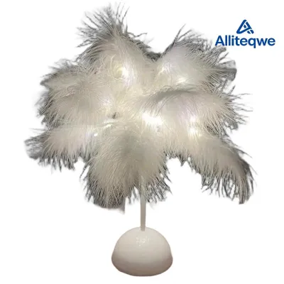 Table Lamp Warm White Light Tree Style Lampshade LED Lighting for Wedding Decor&amp Birthday Gifts Home Decoration