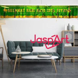 TEMPELAN LEBARAN HIASAN IDUL FITRI BANNER LEBARAN RAMADHAN MURAH MERIAH BANYAK VARIAN