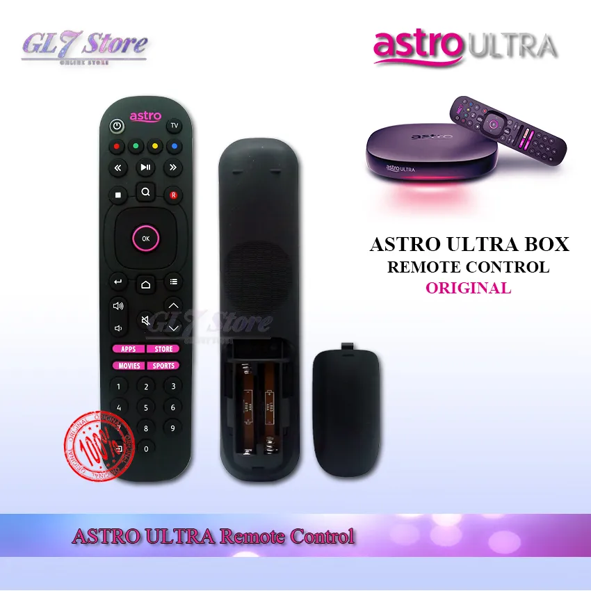 REPLACEMENT ASTRO ULTRA BOX REMOTE CONTROL WITH NETFLIX NEW MODEL