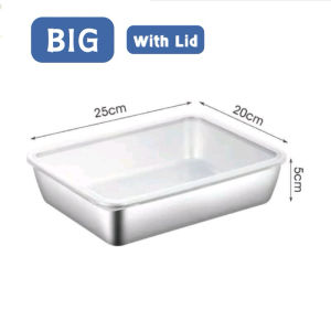 304 Stainless Steel Food Container Japanese Stainless Steel Tray Storage Fresh Keeping Box