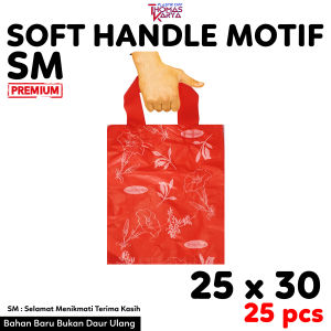 Softhandle Bag 22x25 20x30 25x30 Motif BATIK isi 50 Tas Plastik Hajatan Goodie Souvenir Hidangan