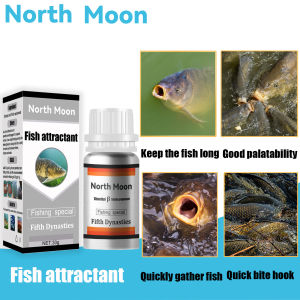 North Moon Fish Bait Scent Additive Powder Carp Attractive Smell Lure Tackle Food 30g Dmpt Accessories Fishing Baits Attractants 30ml Lures Liquid Attractant Natural Scent Drag For Sea River Freshwater Fish Effective Attract Fish