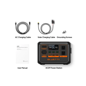 BLUETTI AC2P Portable Power Station 230Wh 300W LiFePO4 Battery with UPS 220V 60Hz Solar Generator for Outdoor Camping