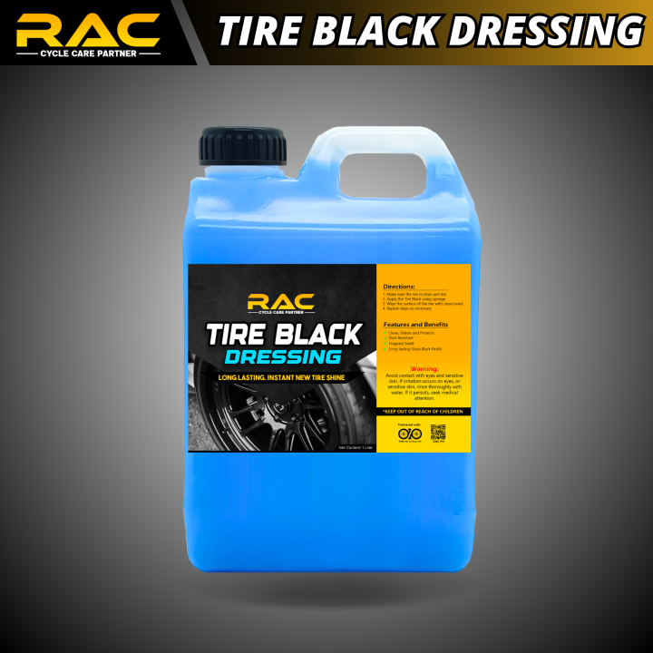 RAC 1 Liter Tire Black /Tire Dressing/Tire Shine Lazada PH
