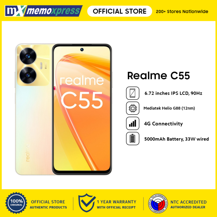 Realme C55 Smartphone (Helio G88 Chipset, 6.72 90Hz FHD+ Display, 33W –  ALL IT Hypermarket