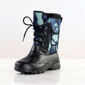 Winter Mens Outdoor Work Snow Boots Fishing Boots Warm Waterproof Outdoor Riding Boots High Tube Cold-Proof Fishing Boots