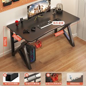 [Cozy ]Table Computer Study Desk G With Book Rack Computer Desk Living Room Office Table Spacesaving Home Furniture