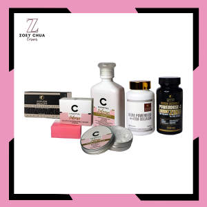 POWERDOSE BUNDLE 01 Best Selling AGELESS BEAUTY Glutathione w/ Fish Collagen Powerdose C Sodium Ascorbate w/ ZINC 1800mg w/ Pearl Powder Skin Whitening Age Defying Anti Wrinkle Anti Aging Made in USA Highest Content 100% Authentic & Original