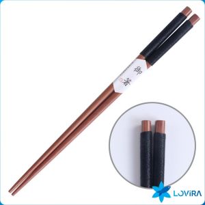 LoviRa 1 pair of wooden chopsticksJapanese style reusableanti drop chopsticks for cookingrestaurant