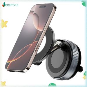 JOCESTYLE Magnetic Vacuum Car Mount Phone Holder 360 Rotatable for Car Kitchen Mirrors