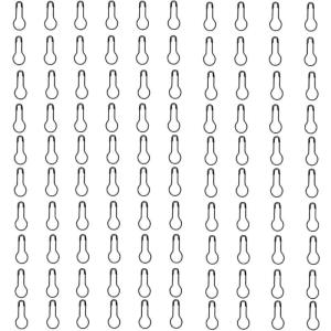 1000Pcs Gourd Shape Safety Pin Metal Knitting Locking Marker Clip Clothing Label Fastener Pin for Stitching Sewing Craft