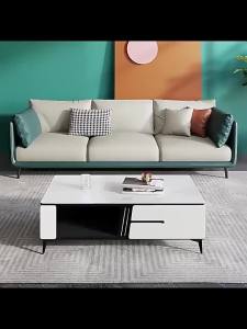 Solid Wood Sofa Custom Ltalian Technology Fabric Sofa