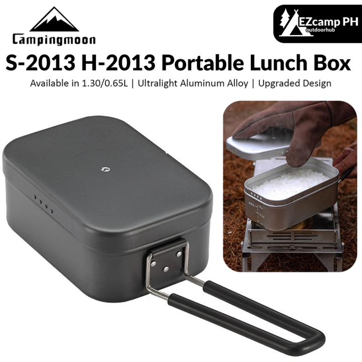CAMPINGMOON%20S-1609%20H-1609%20S-2013%20H-2013%20Portable%20Lunch%20Box%20Cookware%20Upgraded%20Aluminum%20Alloy%20Ultralight%20Small%20Large%201.3/0.65L%20Outdoor%20Camping%20Hiking%20Cooking%20Equipment%20Utensil%20Lunchbox%20Non-Stick%20Soup%20Frying%20Pan%20Pot%20Optional%20Storage%20Bag%20Camping%20Moon%20-%20Image%202