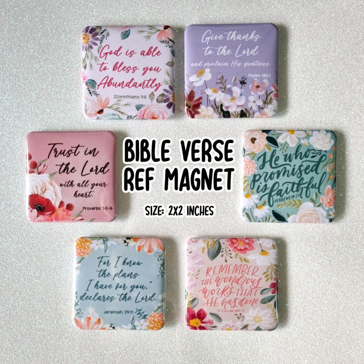 Scripture Square Bible Verse Square Ref Magnet | Lazada PH