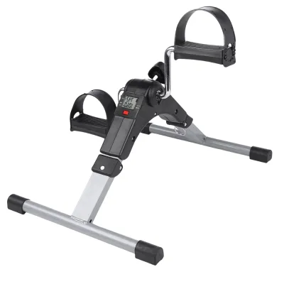 GLOBECART Portable Mini Exercise Bicycle LCD Display Thin Legs Fitness Stepper High Quality Foldable Pedal Exerciser Home Fitness