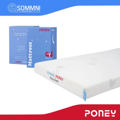 SOMMNI | PONEY Baby & Kids HD Flex Foam Mattress - Flex10/Nest (Tilam Bayi & Kanak-Kanak)