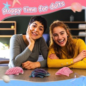 LAOO หลากสีสัน ตกแต่งรูปปลาดาว ข้อต่อที่สามารถเคลื่อนย้ายได้ ชัดเจน ของเล่นปลาดาวพิมพ์ 3 มิติ ของตกแต่ง หลายสี ของเล่นปลาดาวที่สามารถเคลื่อนย้ายได้ ตกแต่งโต๊ะทำงาน