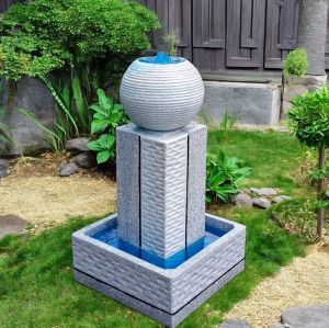 ชุดน้ำพุ น้ำล้นโมเดิร์น น้ำล้นเต็มโอ่ง ตามหลักฮวงจุ้ยปั๊มน้ำขอต่อครบชุดพร้อมใช้งาน