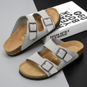 Terbaru Fashion Sandal Birken Shoes Pria Selop Outdoor Sendal Kulit Sapi Sapi Anti Slip Empuk Ringan Lentur Kekinian 374