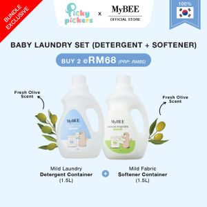 [Bundle Exclusive] MyBEE Newborn Baby Laundry Set (Detergent + Softener)