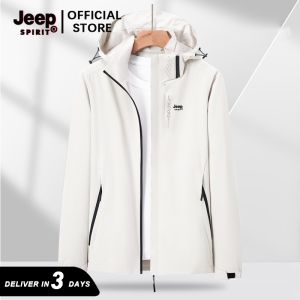 Jeep Spirit Winter Warm Jacket For Women Men Waterproof Hiking Camping Coats